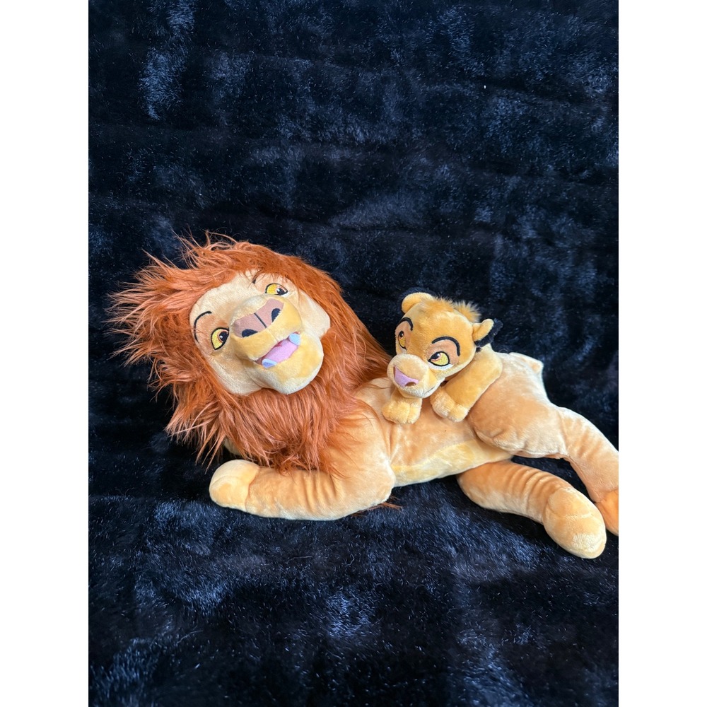 Disney Parks The Lion King Mufasa and Simba Plush Stuffed Animal Lion Cub